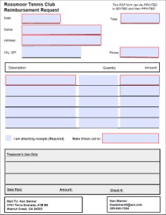 RTC Reimbursement Request Custom